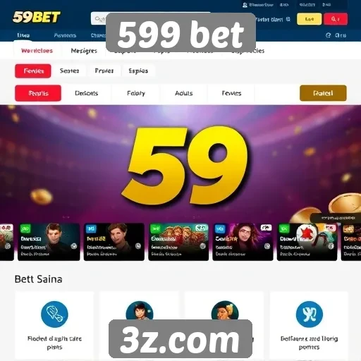 Acessibilidade e interface do site 599 bet